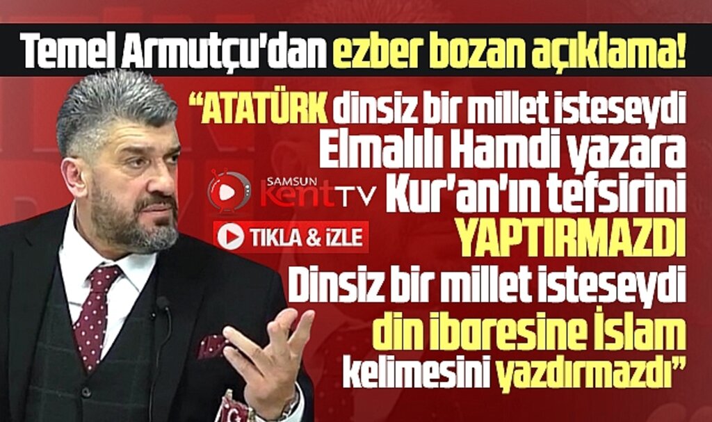 Samsun'da Kentin Nabzı canlı yayınında Armutçu'dan ezber bozan Atatürk açıklaması