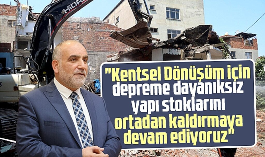 Samsun Canik'te Kentsel Dönüşüm için depreme dayanıksız yapılar yıkılıyor