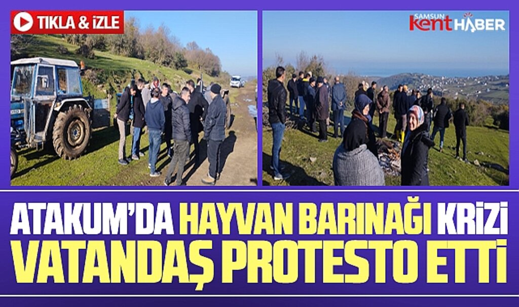 Samsun'da Atakum Belediyesi'nin yapacağı Hayvan Barınağı protesto edildi
