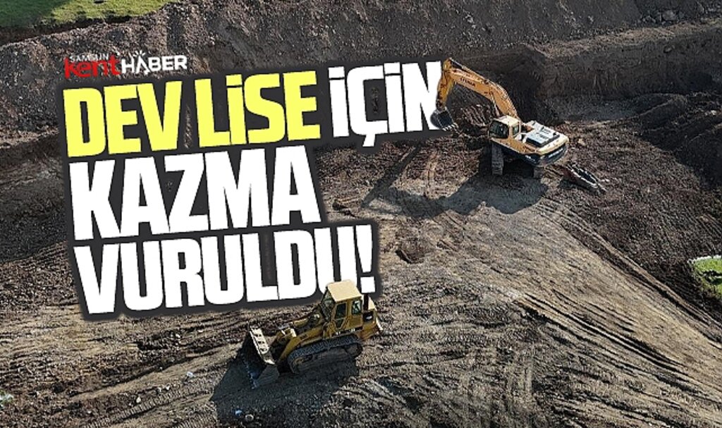 Samsun'da o ilçeye dev lise yapılacak! İnşaat çalışmaları başladı