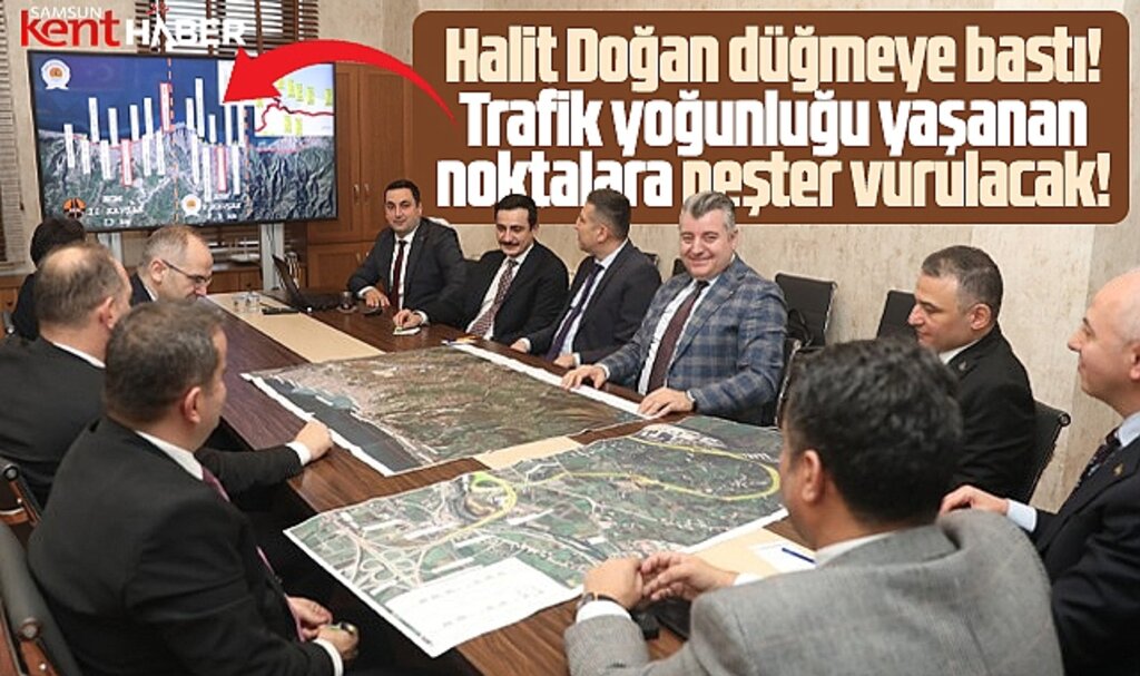 Samsun'da trafik yoğunluğu yaşanan noktalara neşter vurulacak! Düğmeye basıldı