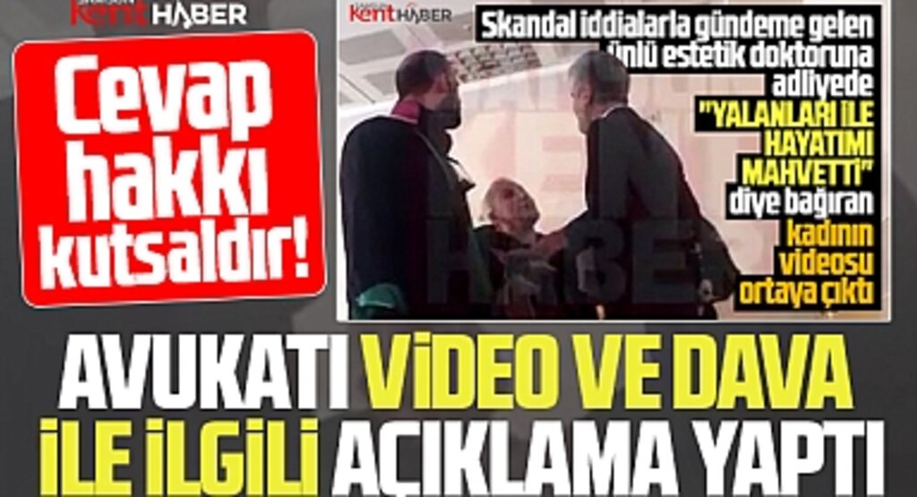 Samsun'da ünlü estetik doktorunun avukatından video ve dava açıklaması