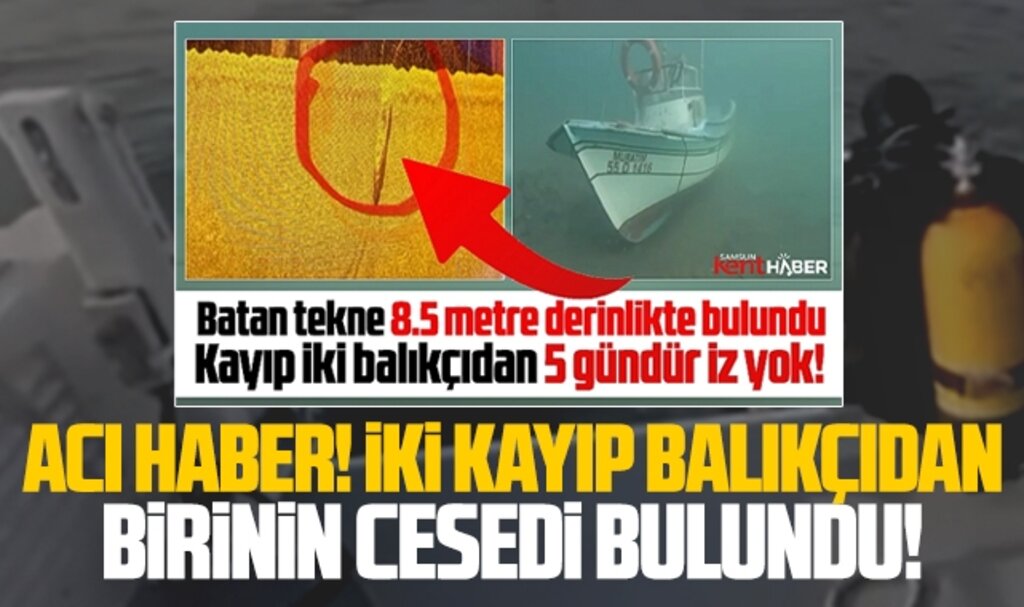 Samsun'un Çarşamba ilçesinde kayıp balıkçı Halil Kayış'ın cesedi bulundu