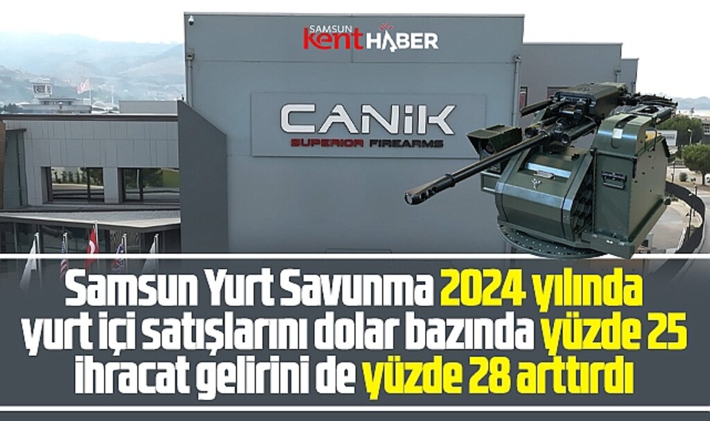 Samsun Yurt Savunma 2024 yılında satış ve ihracat gelirlerini arttırdı