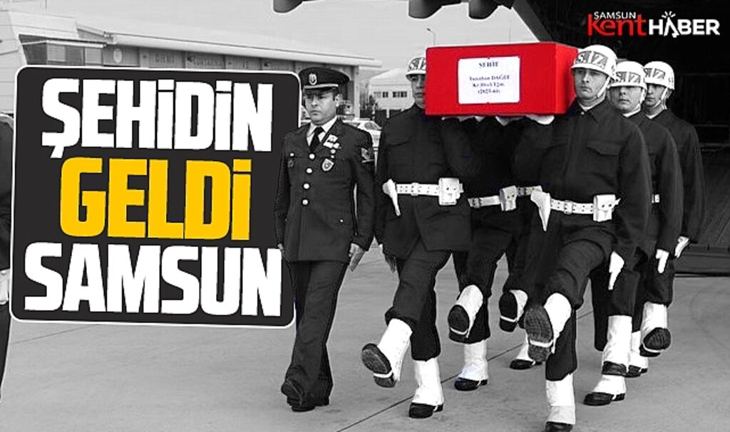 Samsunlu şehit teğmen Tunahan Dağlı'nın cenazesi memleketine getirildi