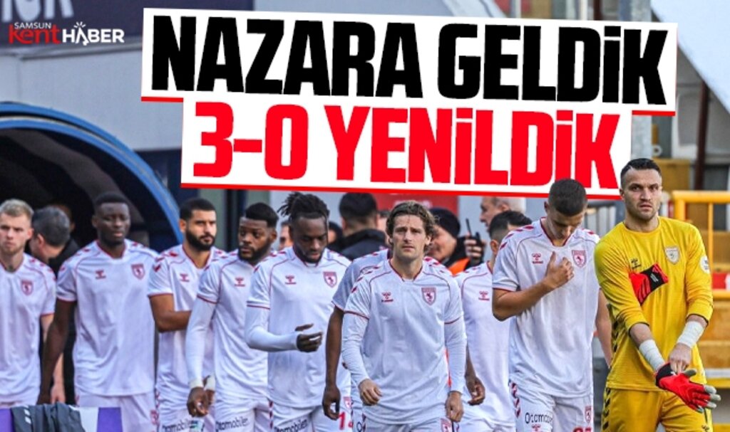 Süper Lig'de fırtına estiren Samsunspor Eyüpspor'a 3-0 yenildi