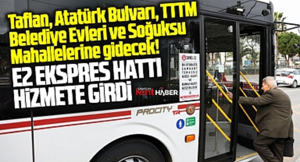 Samsun'da SAMULAŞ'ın E2 Ekspres hat otobüsleri o güzergahlarda hizmete girdi