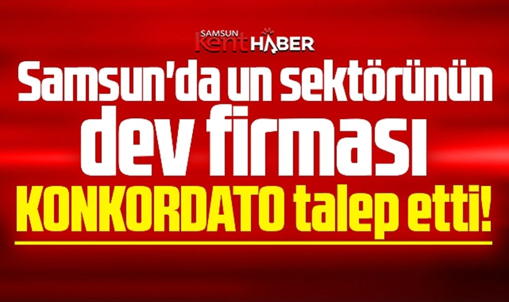 Samsun'da un sektörünün dev firması konkordato talep etti!