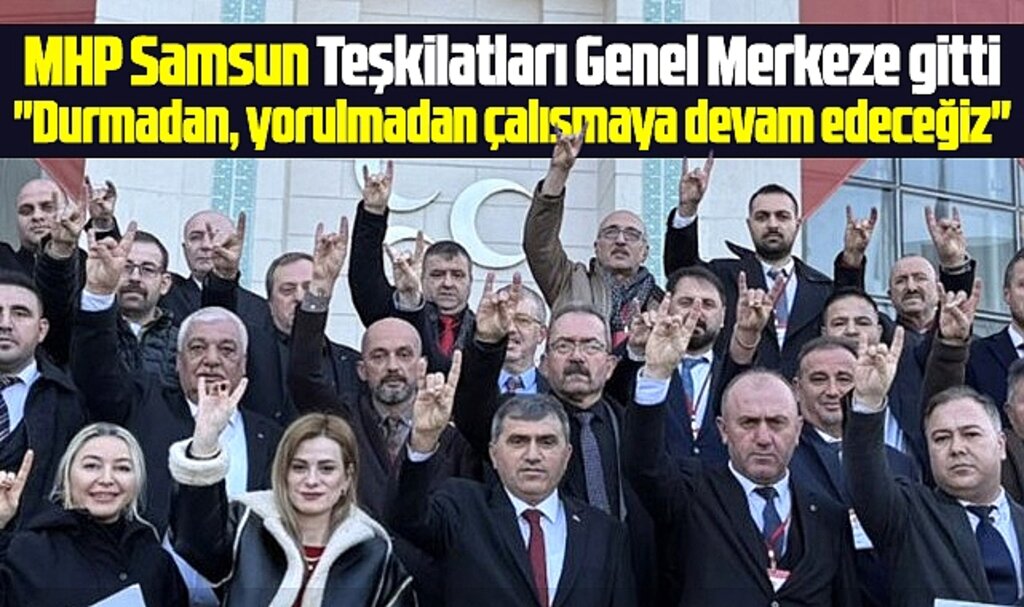 MHP Samsun İl ve İlçe Teşkilatları genel merkezde eğitim toplantısına katıldı