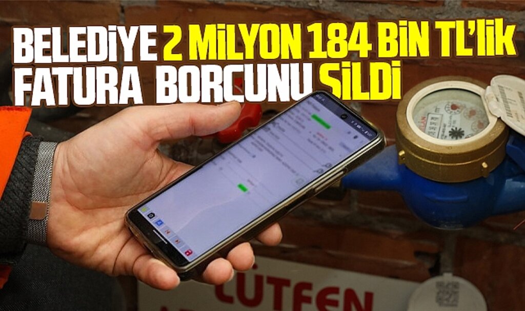 Samsun Büyükşehir 2 milyon 184 bin liralık su faturası borcunu sildi