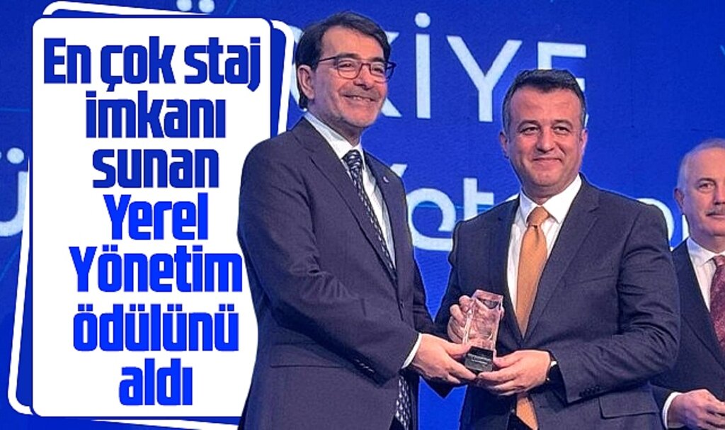 Samsun Büyükşehir Belediyesi, En Çok Staj İmkanı Sunan Yerel Yönetim ödülü aldı