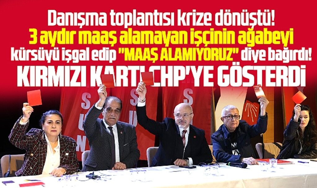 Samsun'da CHP Danışma toplantısında işçi ağabeyi maaş alamıyoruz diye bağırdı