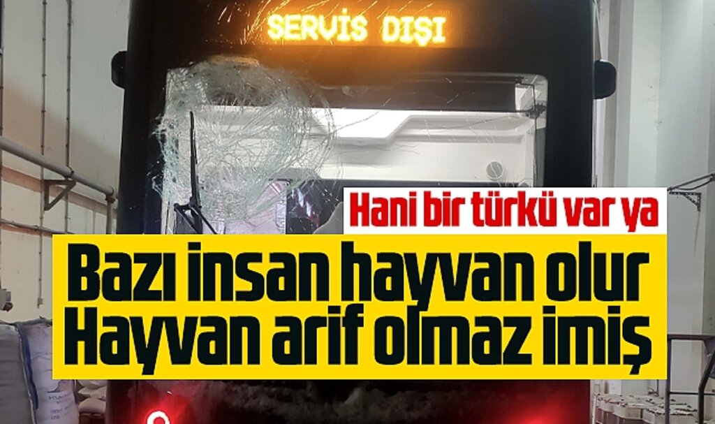 Samsun'da içine taş konulmuş kartopu atılan tramvay servis dışı kaldı