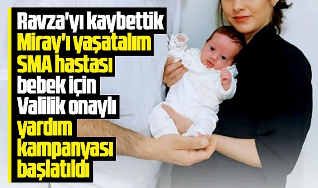 Samsun'da SMA hastası 3 aylık Miray Rengin için yardım kampanyası başlatıldı