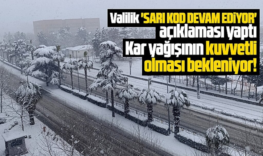 Samsun için sarı kod uyarısı devam ediyor! Pazar günü kar kuvvetli geliyor