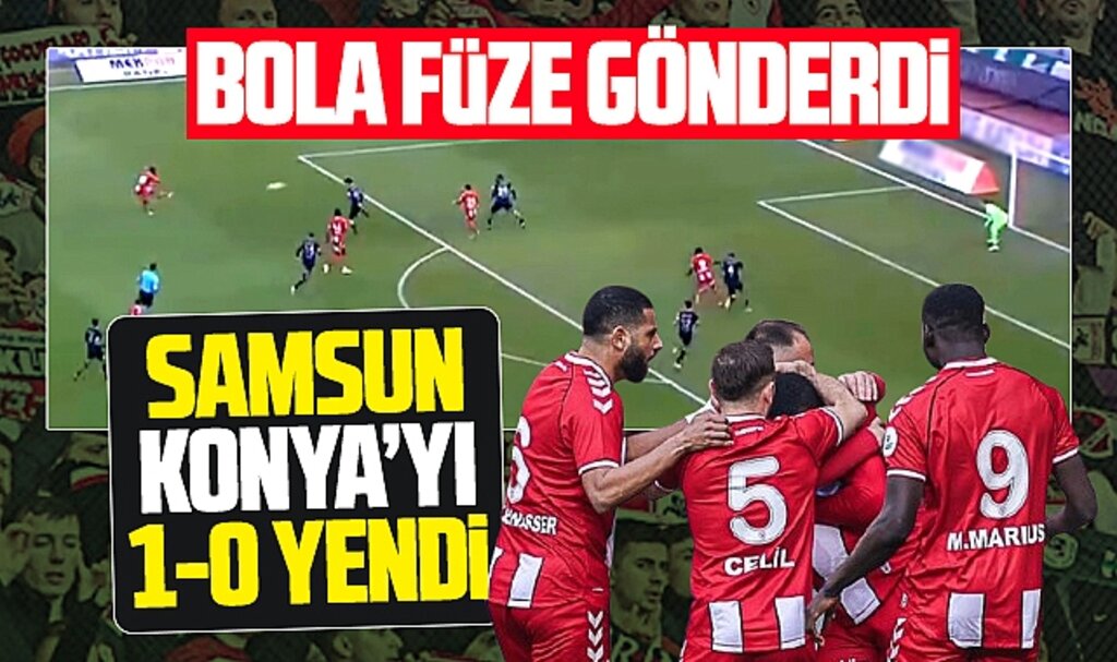 Samsunspor Konya'yı Bola'nın enfes golü ile 1-0 yendi