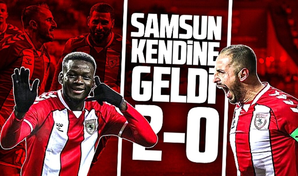 Süper Lig'de Samsunspor, Hatayspor'u 2-0 yendi