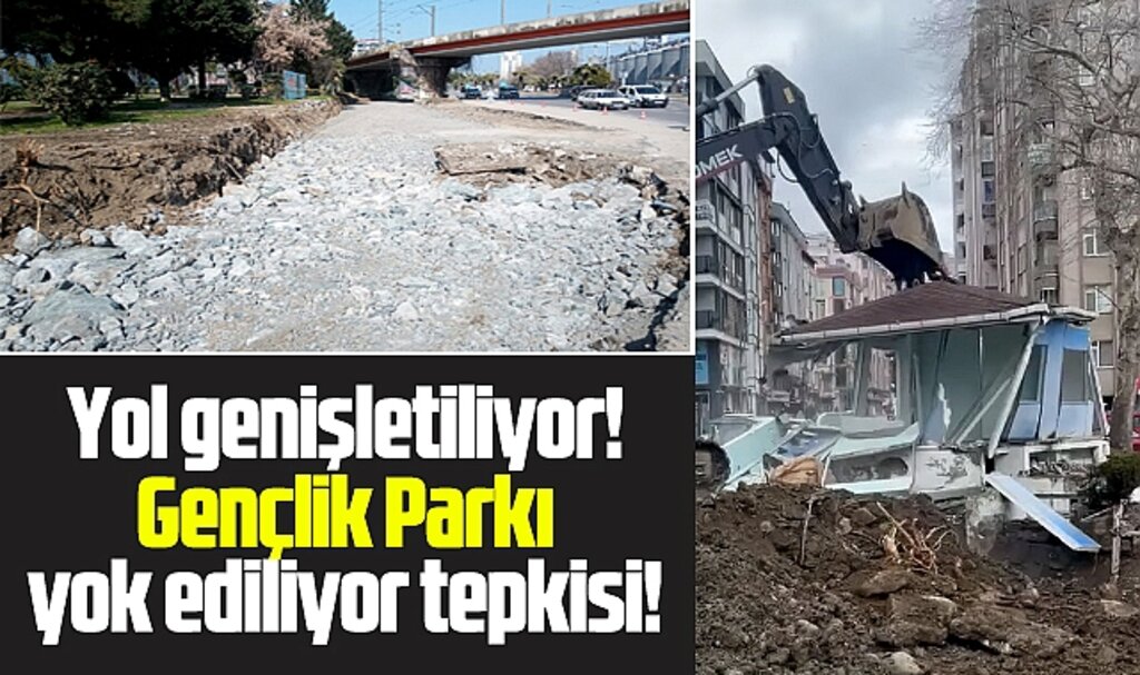 Samsun'da Liman Kavşağı genişletme çalışmasında Gençlik Parkı tepkisi