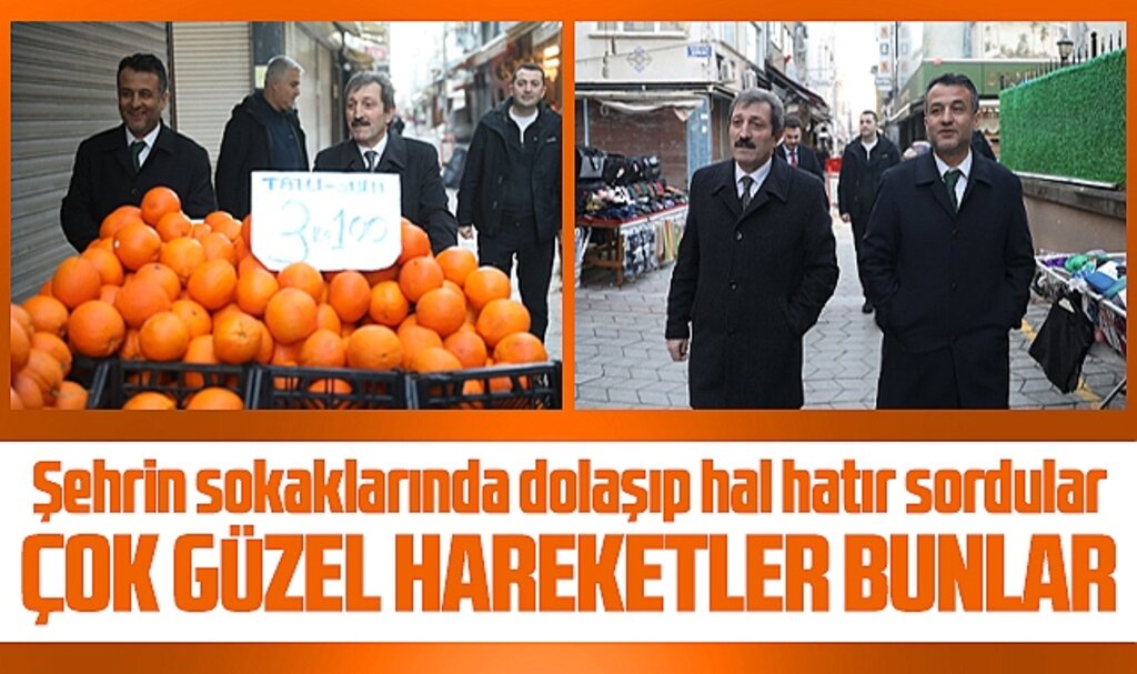 Samsun'da Vali ve Büyükşehir Başkanı caddeleri gezdi vatandaş ile biraraya geldi