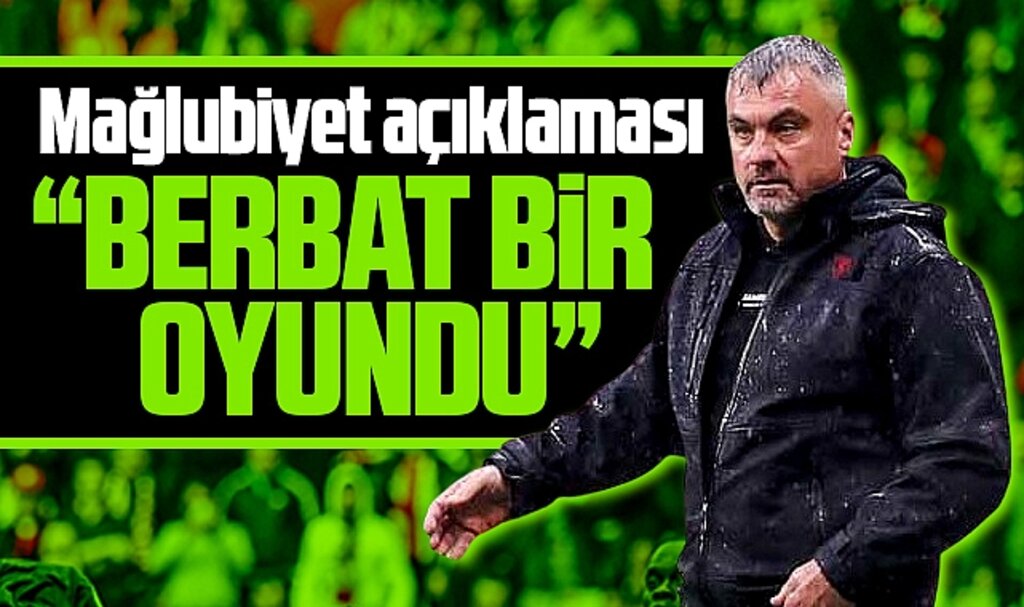 Thomas Reis Kasımpaşa yenilgisi için 'Berbat bir oyundu' dedi