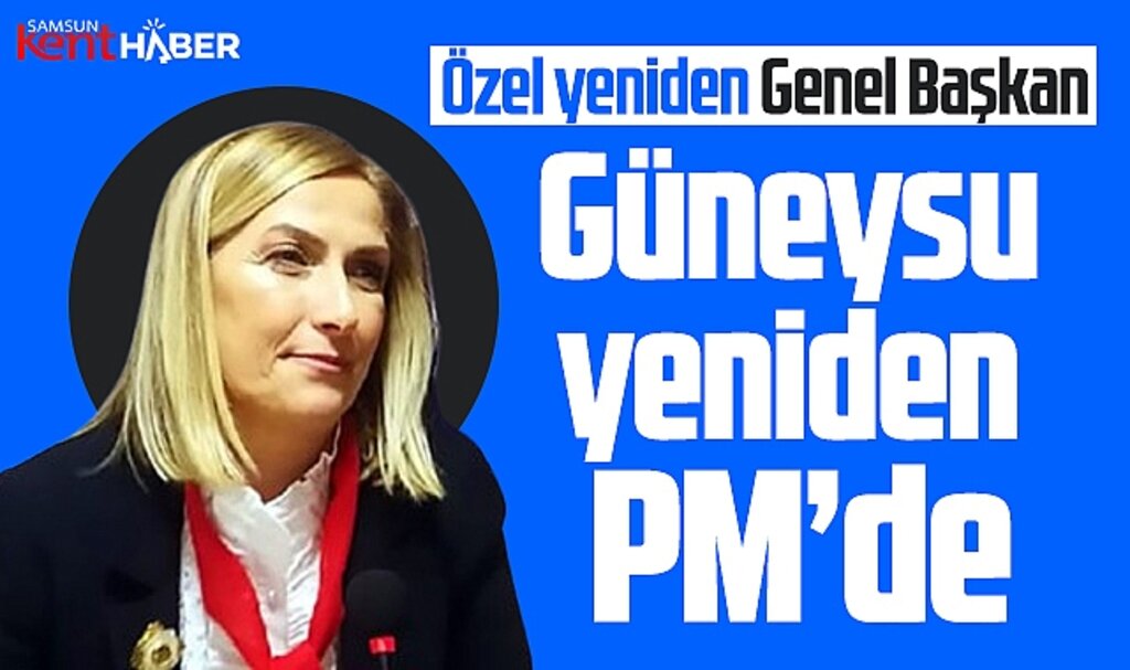 CHP Samsun'dan Nazan Güneysu yeniden Parti Meclis üyesi seçildi