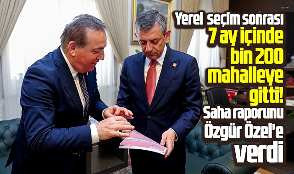 Samsun'da Cevat Öncü, Özgür Özel'e hazırladığı saha raporunu sundu