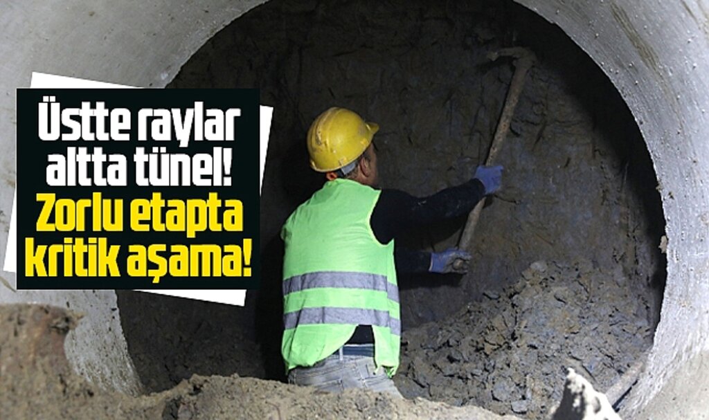 Samsun'da dev beton borular Samsun-Amasya Demir Yolu'nun altından geçiriliyor