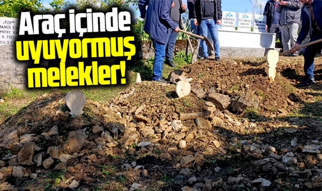 Samsun'da heyelanda ölen baba ve iki kızı toprağa verildi