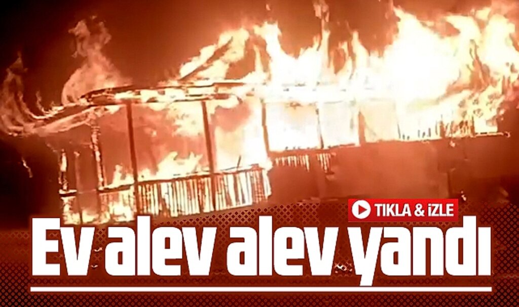 Samsun'un Ayvacık ilçesinde yangın dehşeti! Ev cayır cayır yandı