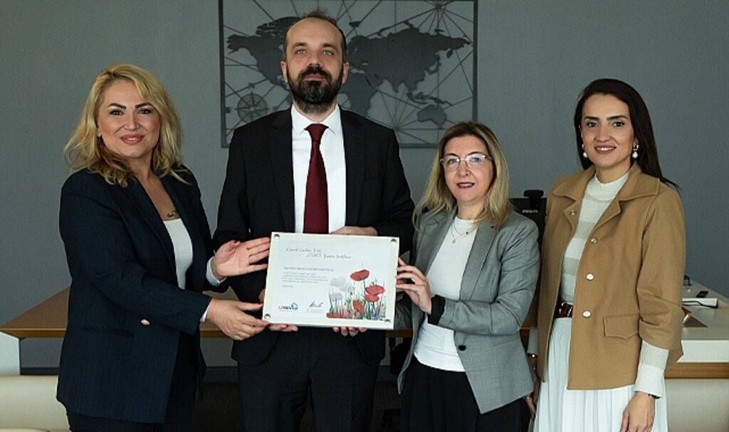 YEDAŞ'a LÖSEV teşekkür sertifakası verdi