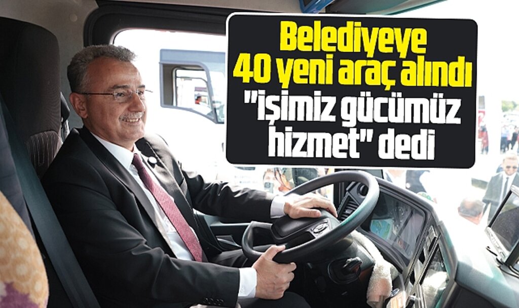 Samsun'da İlkadım Belediyesi 40 yeni aracı törenle hizmete aldı