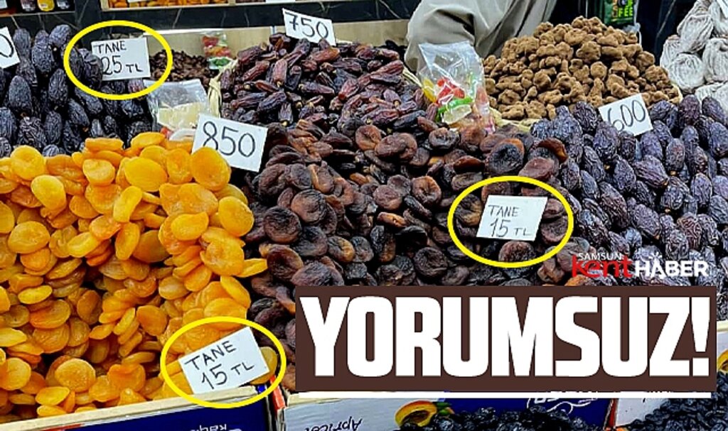 Samsun'da kayısının kilosu 850 TL oldu! Tanesi 15 TL'den satılıyor!