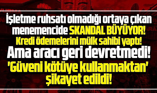 Samsun'da o menemenci güveni kötüye kullanmaktan şikayet edildi!