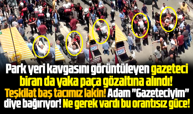 Samsun'da araç parkı kavgasını görüntüleyen gazeteci gözaltına alındı!