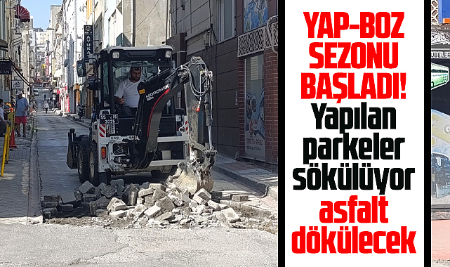 Samsun'da belediyelerin yap-boz sezonu başladı