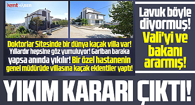 Samsun'da doktorun villasına yaptığı kaçak eklentiler için yıkım kararı çıktı