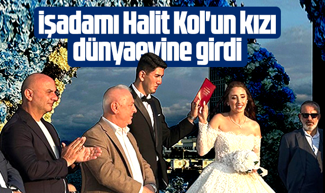 Samsun'da işadamı Halit Kol'un kızı Melis, Mert Samur ile dünyaevine girdi