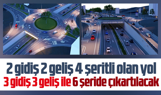 Samsun'da o caddede 4 şeritli olan yol, 6 şeride çıkartılacak!