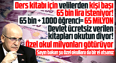 Samsun'da özel okulda kitap rantı! Kişi başı 65 bin lira! Bin öğrenci 65 milyon lira