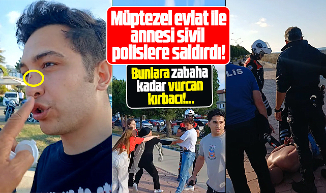 Samsun'da üzerinden uyuşturucu çıkan bir kişi ile annesi sivil polislere saldırdı
