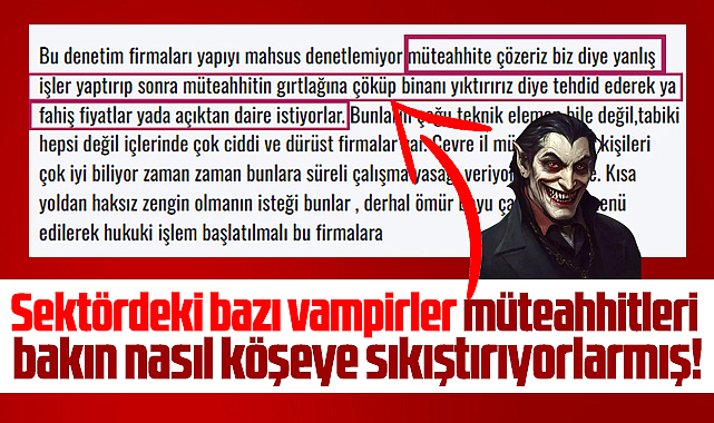 Samsun'da yapı denetimci vampirler müteahhitleri böyle köşeye sıkıştırıyor!