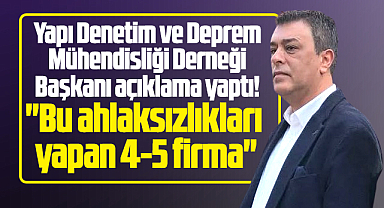 Samsun Yapı Denetim Derneği usulsüzlük yapan firmalarla ilgili açıklama yaptı