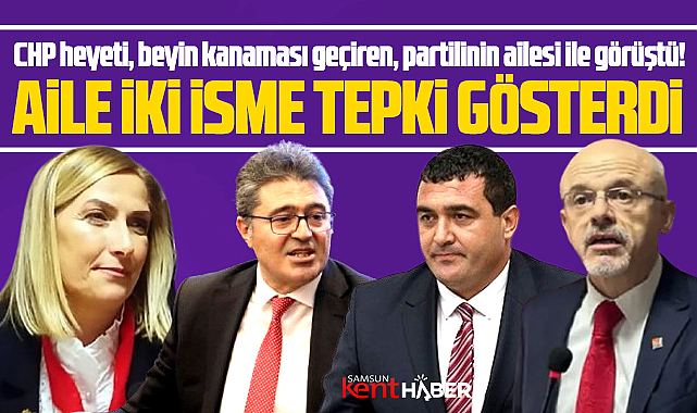 Samsun'a gelen CHP heyetinin yanında Abdik ailesi iki isme tepki gösterdi