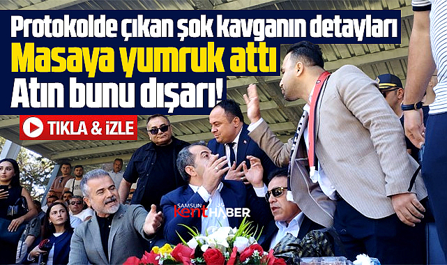 Samsun'da Suat Kılıç ile tartışan başkandan şok sözler! Atın bunu dışarı