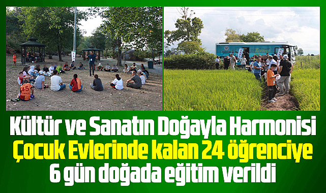 Samsun'da 24 ortaokul öğrencisine 6 gün doğada eğitim verildi