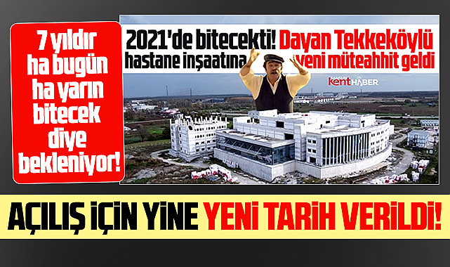 Samsun'da 7 yıldır bitmeyen Tekkeköy Devlet Hastanesi için yeni tarih