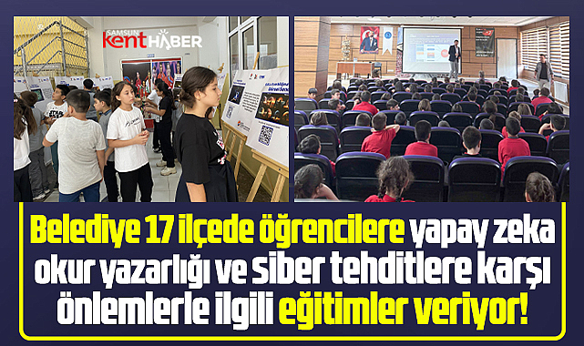 Samsun'da Canik Belediyesi 17 ilçede öğrencilere yapay zeka eğitimleri veriyor