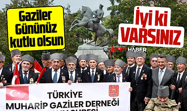 Samsun'da Gaziler Günü nedeniyle Onur Anıtında tören düzenlendi