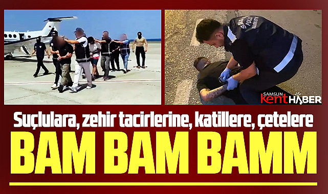 Samsun Emniyeti operasyonlarla suçluların korkulu rüyası oldu!
