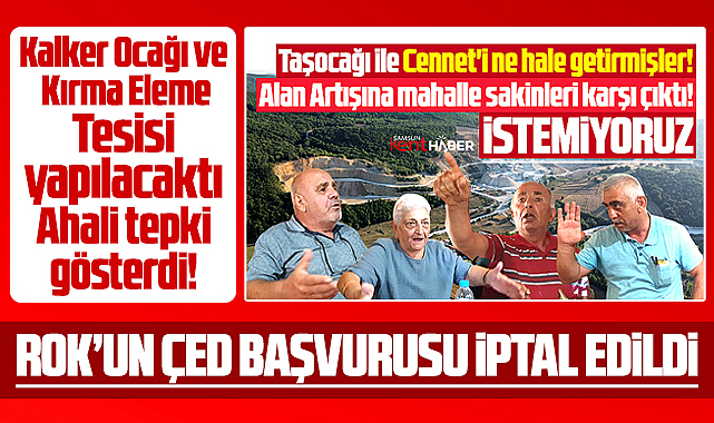 Samsun Ladik'te ROK Madenciliğin ÇED başvurusu iptal edildi!